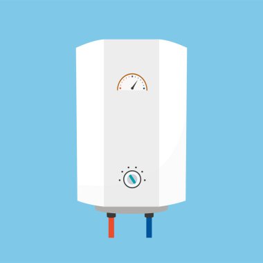 Elektrikli ısıtıcı simgesi. vektör illüstrasyonu