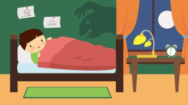 Uykusuz kadın ve uykusuzluk vektörü çizimi