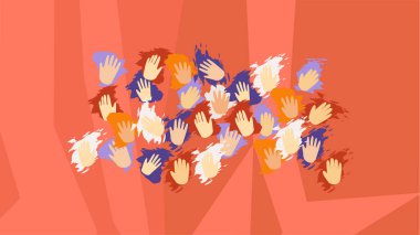 Mağaradaki mağara adamlarının el izleri.