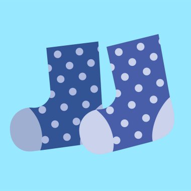 Çorap ikonu. Web tasarımı için çorap vektör deseninin düz çizimi