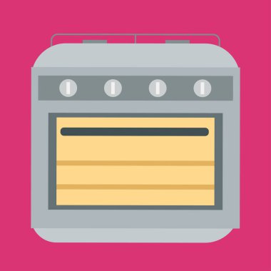 mutfak soba simgesi. vektör çizim