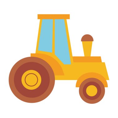 Traktör ikon vektör illüstrasyonu