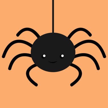 Cadılar Bayramı örümcek ağı simgesi, vektör illüstrasyonu