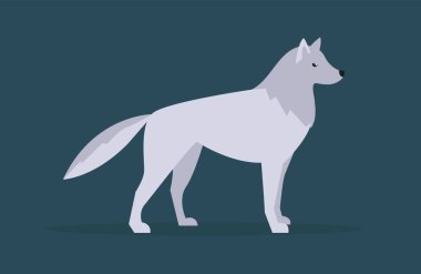 Bir kurdun vektör çizimi 