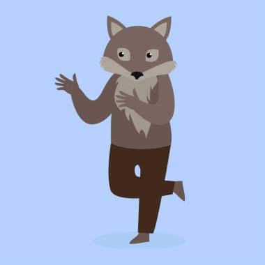 Bir kurdun vektör çizimi