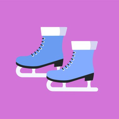 Buz pateni ikonu. vektör illüstrasyonu