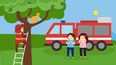 Araba ve otobüs vektör illüstrasyon tasarımlı insanlar