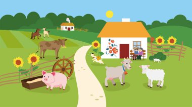 çiftlik hayvanları, inekler ve inekler