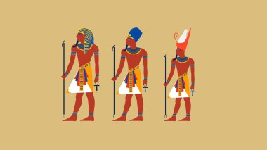 Vector illustration of a Egypt pharaoh