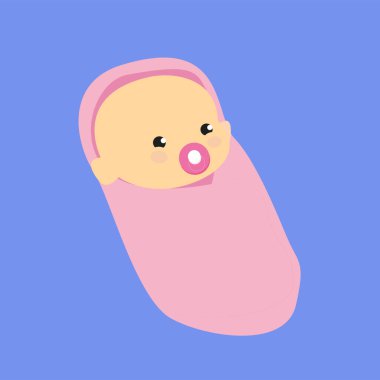 yeni doğan bebek, vektör illüstrasyon