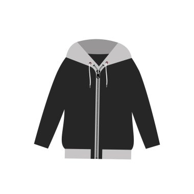 Ceket ikonu. giysi vektör logosu ve web tasarımının düz çizimi