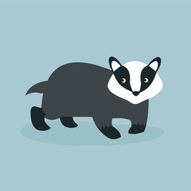 Şirin rakun ikonu vektör çizimi