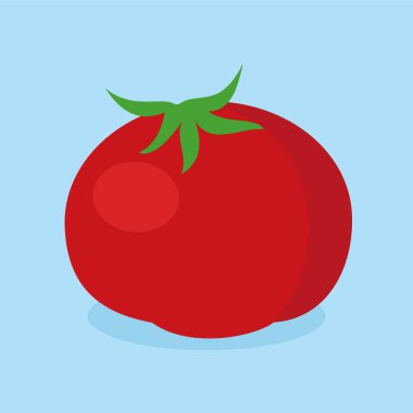 Domates ikonu. düz resimleme