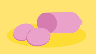 Sosisin vektör çizimi 