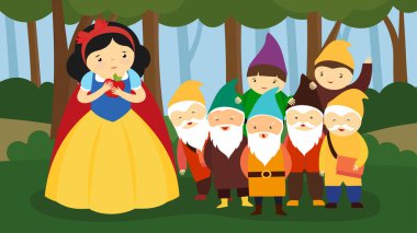 Elmalı Pamuk Prenses ve Yedi Cüceler