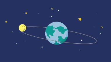 uzay keşfi, vektör illüstrasyonu