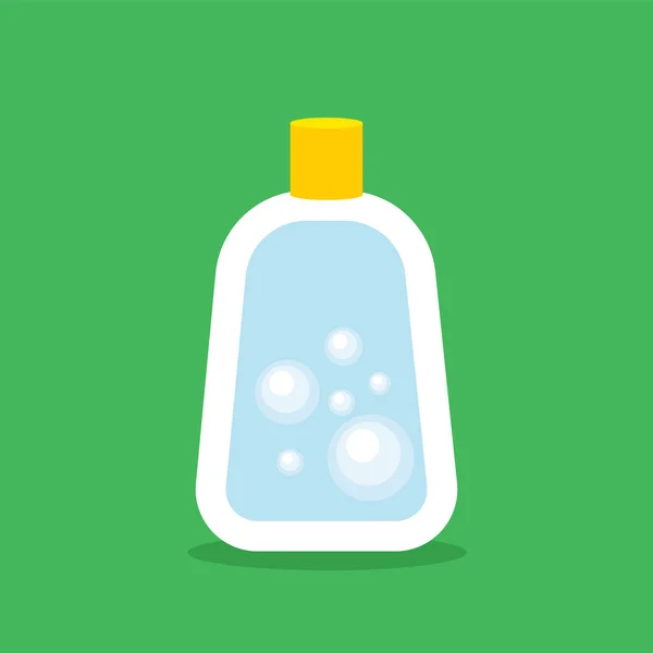 Soap Bottle Icon Flat Illustration — Stock Vector