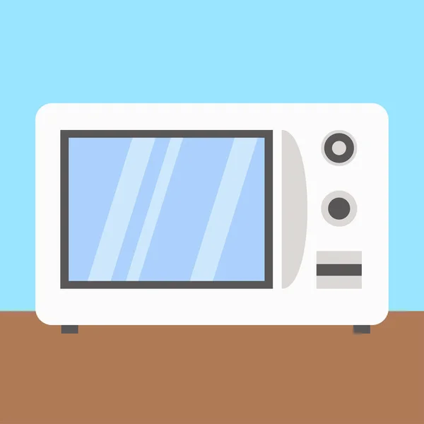 Піктограма Мікрохвильової Печі Плоска Ілюстрація Телевізійних Векторних Іконок Інтернету — стоковий вектор