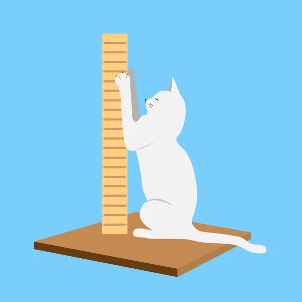 Katzen Comic Ikone Flache Bauweise Folge — Stockvektor