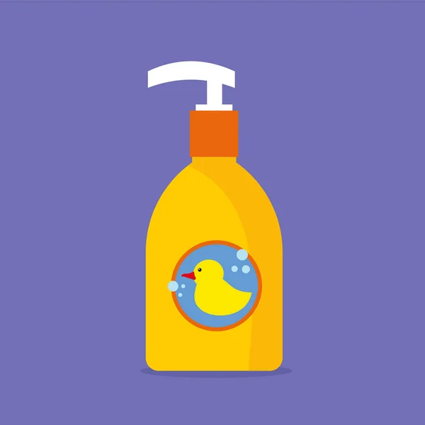Soap Bottle Vector Illustration Eps Graphic — Stock Vector