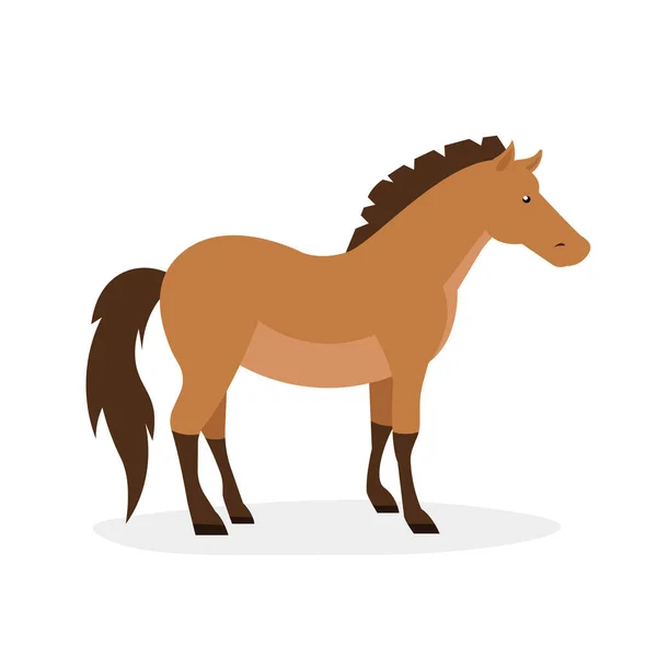 Άλογο Εικονογράφηση Φορέα Κινουμένων Σχεδίων — Διανυσματικό Αρχείο