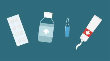 Tıbbi ve sağlık hizmetleri konsepti. vektör illüstrasyonu