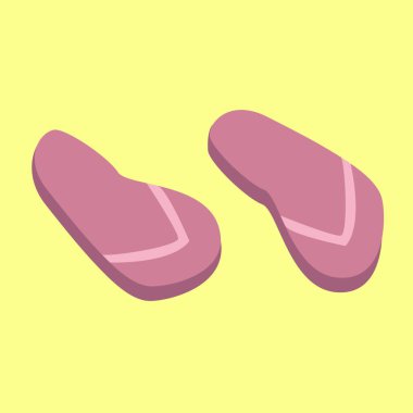 Parmak arası terliklerin vektör çizimi