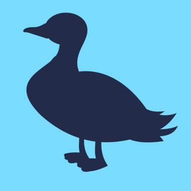 Ördek ikonu. düz dizayn biçimi 10