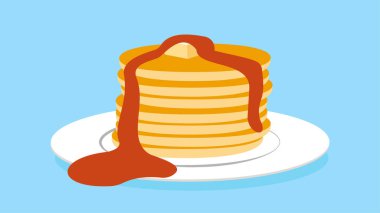 Bal vektörü çizimi olan leziz gözlemeler