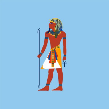Mısırlı adamın vektör illüstrasyonu 
