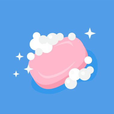 vector illustration of a cartoon moon with a star.