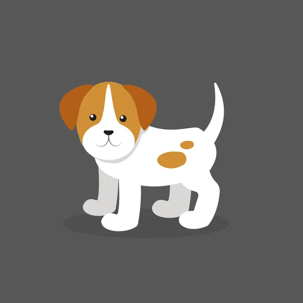 Hund Flaches Symbol Vektor Illustration — Stockvektor
