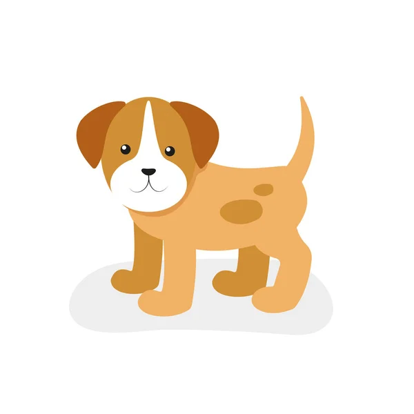 Hundesymbol Flache Abbildung Von Niedlichen Welpenvektorsymbolen Für Webdesign — Stockvektor