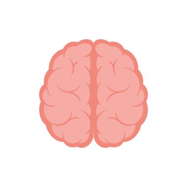 Beyin ikonu tasarımı. resimleme