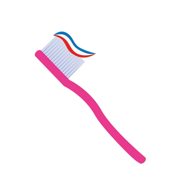 Toothbrush Icon Flat Illustration Web —  Fotos de Stock