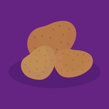 fresh potato icon vector illustration graphic design
