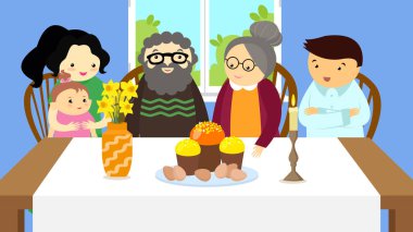 Happy Easter, vector illustration design