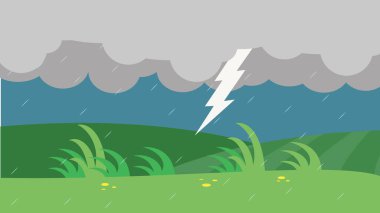 storm clouds, vector illustration