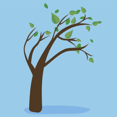 vector green trees and leaves