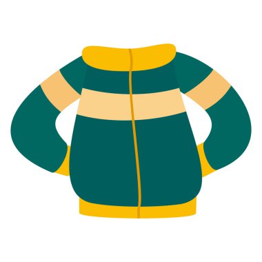 vector illustration of bright jacket