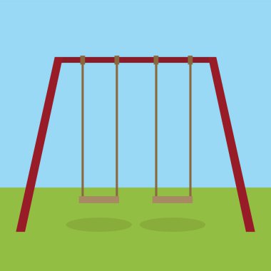 web simple illustration of a swing