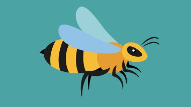 Arı. Web simgesi basit illüstrasyon