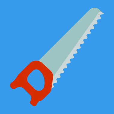 saw tool icon. isometric of construction tools vector symbol for web design isolated on white background