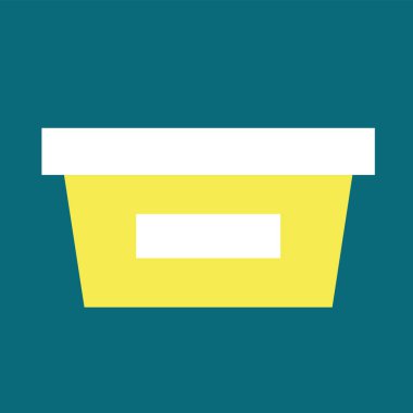 Alışveriş sepeti ikonu. vektör illüstrasyonu