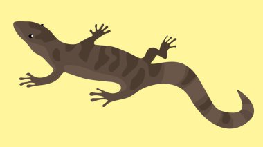 Şirin bir ejderhanın vektör çizimi