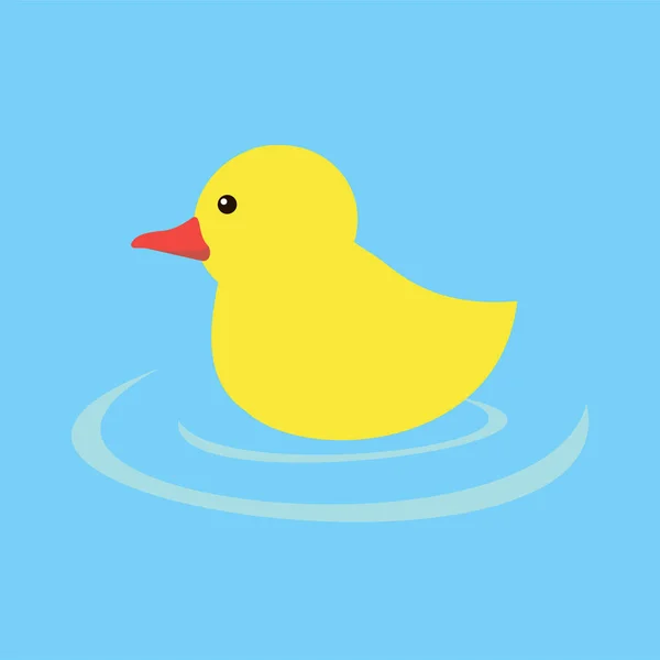 Duck Ikonen Platt Illustration — Stock vektor
