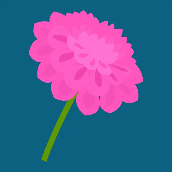 Pink Flower Web Simple Illustration — Image vectorielle