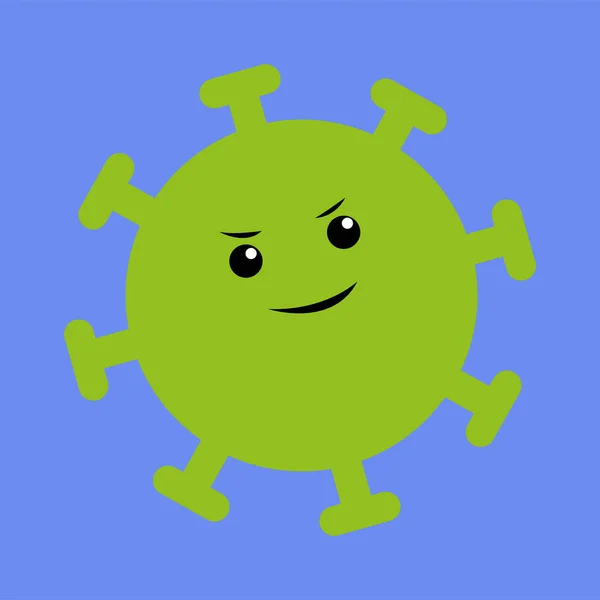Cute Virus Icon Web Simple Illustration — Vetor de Stock