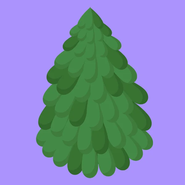Christmas Tree Icon Web Illustration — Stock Vector