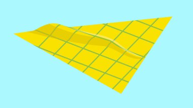 yellow napkin icon isolated on blue background. vector illustration